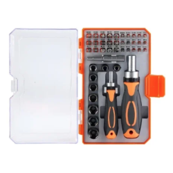Set surubelnite cu clichet Andowl 42 în 1 Q GJ001 Portocaliu/Negru