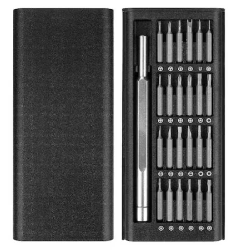 Set Surubelnite de Precizie 24 in 1 cu Trusa de depozitare Neagra