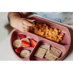 Set Tacamuri Diversificare Bebelusi Din Silicon Pahar Lingurita Furculita Roz