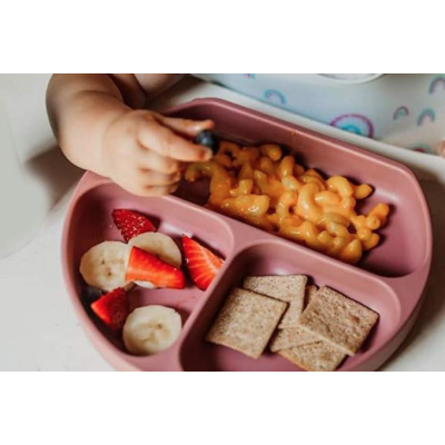 Set Tacamuri Diversificare Bebelusi Din Silicon Pahar Lingurita Furculita Roz