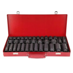 Set trusa chei tubulare impact lungi 1/2 cu 35 piese 8-32mm intarite pistol impact 