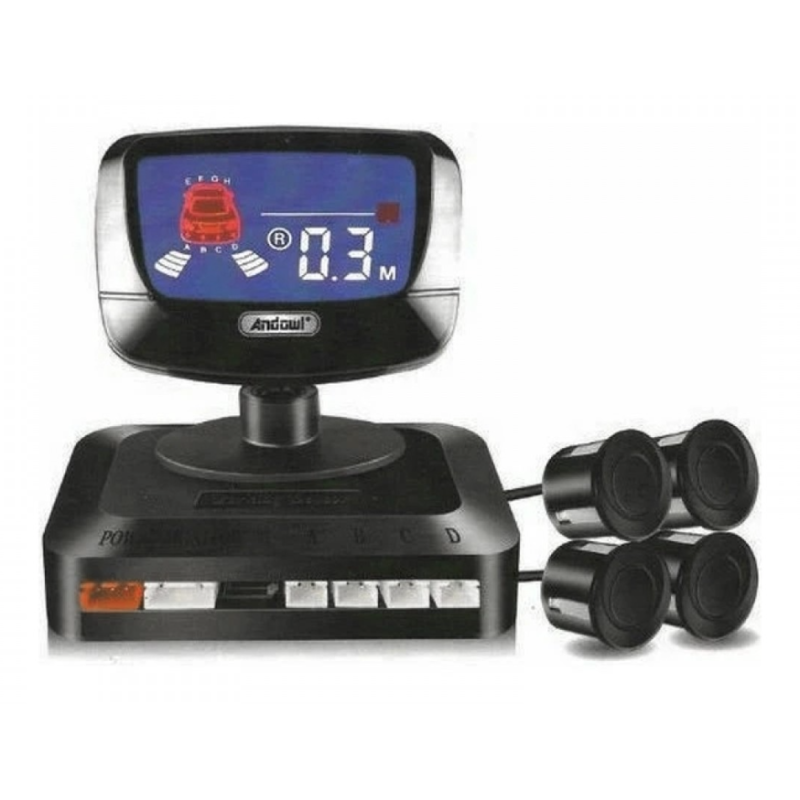 Sistem de parcare Andowl Q CA202 cu display si 4 senzori