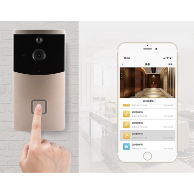 Sonerie inteligenta V5 cu camera senzor de miscare Wi-Fi si vizionare de pe Smartphone