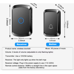 Sonerie profesionala cu 60 de melodii si 5 nivele de volum