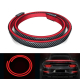 Spoiler portbagaj spate cu LED stil fibra de carbon 120 cm