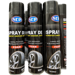 Spray - Spuma ingrijire anvelope si jante  SEP 650ml (1buc)