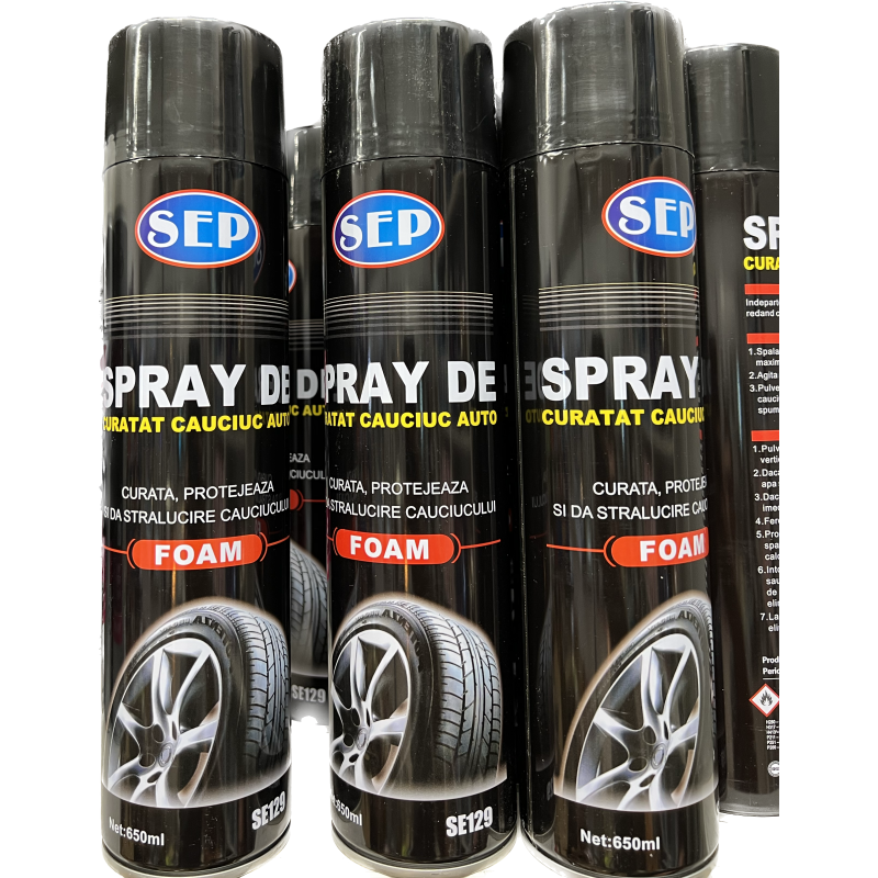 Spray - Spuma ingrijire anvelope si jante SEP 650ml (1buc)