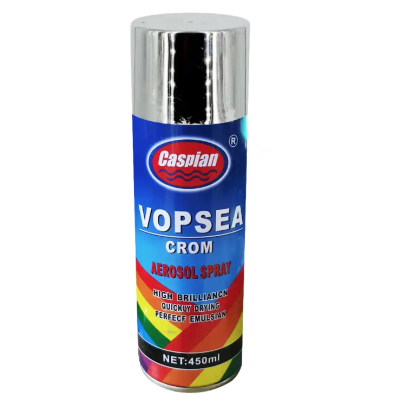 Spray CASPIAN Chrome reparatii rapide pentru lemn / metal 400 ml