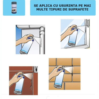 Spray de Etansare ALB impermeabil hidroizolatie protectie de lunga durata Anti Apa 700 ml