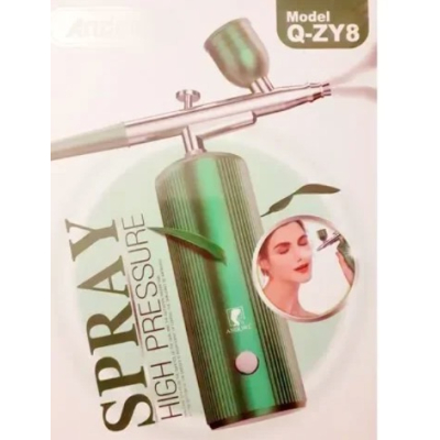 Spray hidratare pentru fata Q ZY8 portabil din metal pentru curatarea tenului verde