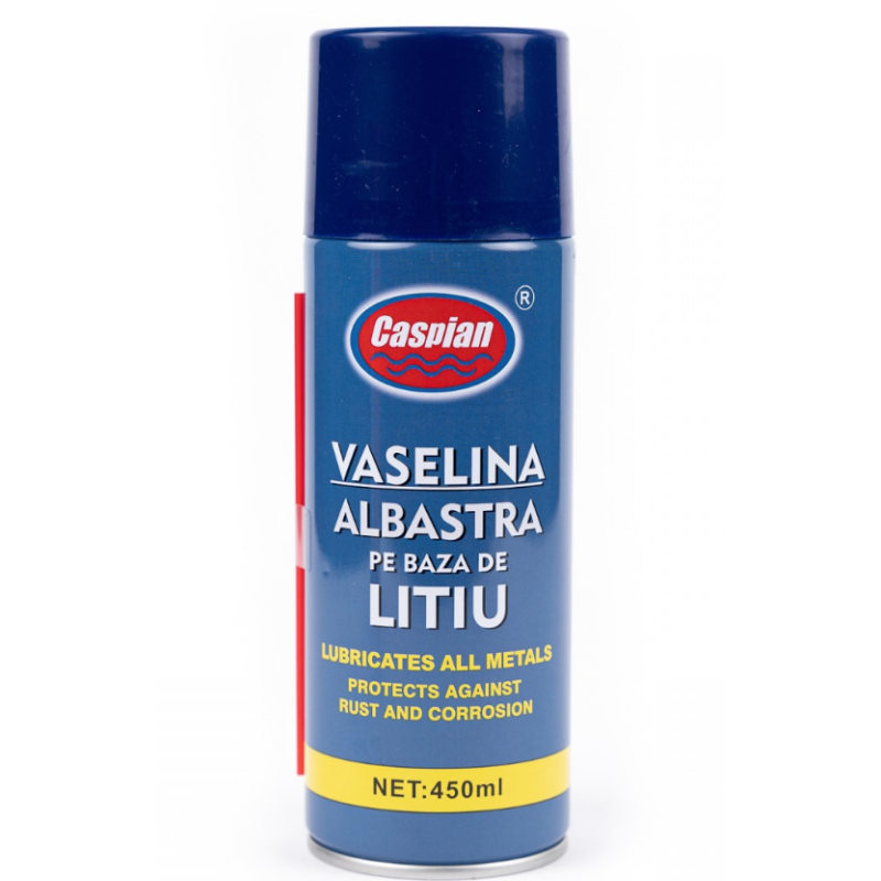 Spray vaselina albastra Caspian 450ml pe baza de litiu