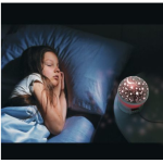 UB Proiector ALBASTRU GLOB 360 Lampa de Veghe cu Proiector Rotativ Stele 