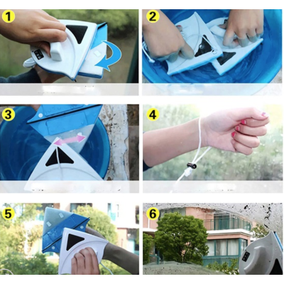 Stergator cu 2 fete magnetice pentru geamuri ultra rezistent curata ambele fete simultan
