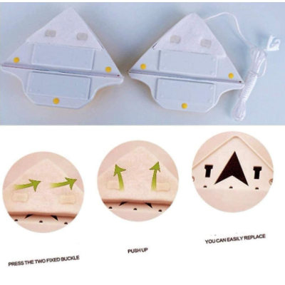 Stergator magnetic geamuri ABS / Bumbac 16 x 13.5 cm Galben / Alb