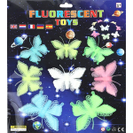 Stickere fosforoscente 8 Fluturi Multicolori