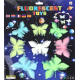 Stickere fosforoscente 8 Fluturi Multicolori