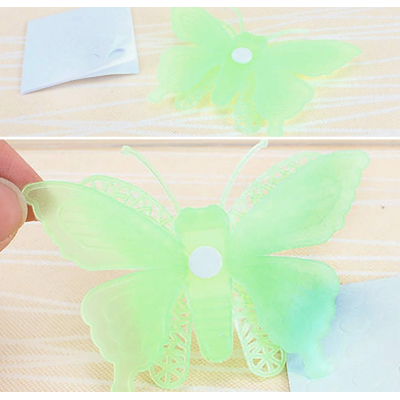 Stickere fosforoscente 8 Fluturi Multicolori