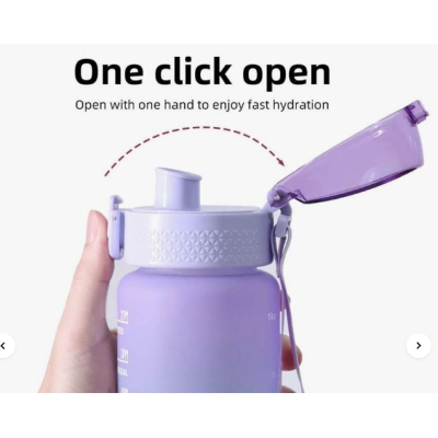 Sticla de apa potabila fitness Colorata 20Oz cu Marcator de timp