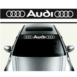 Stiker parasolar auto sau haion/parbriz AUDI 125 X 15 cm