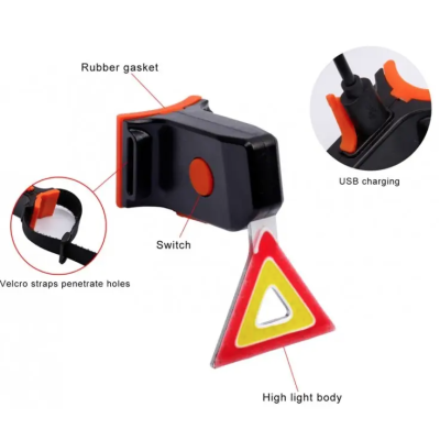 Stop bicicleta spate model triunghi