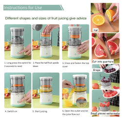 Storcator electric de citrice portabil alimentare USB