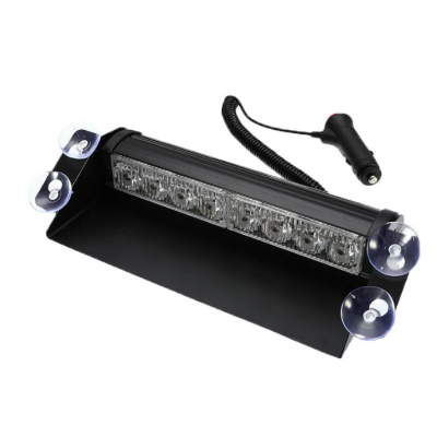 Stroboscop led auto 8 LED parbriz cob rosu albastru