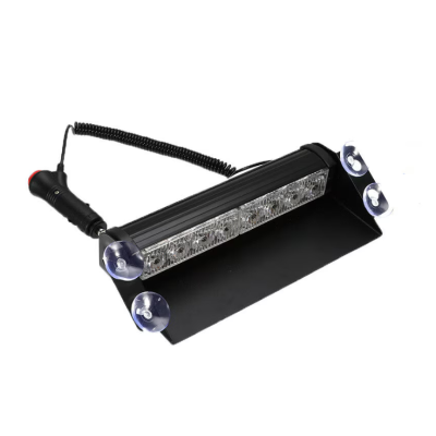 Stroboscop led auto 8 LED parbriz cob rosu albastru