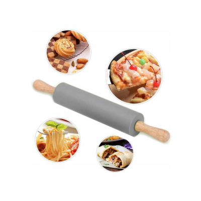 Sucitor aluat Lemn Silicon 43 cm Gri Maro