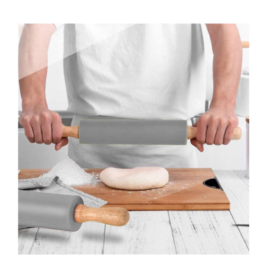 Sucitor aluat Lemn Silicon 43 cm Gri Maro