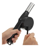 Suflanta manuala pentru gratar intretinerea focului din plastic si otel 25cm OFF