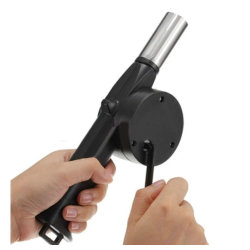 Suflanta manuala pentru gratar intretinerea focului din plastic si otel 25cm OFF