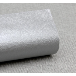 Sul autoadeziv din piele ecologica (imitatie piele) 0.68 x 2.5m ARGINTIU 