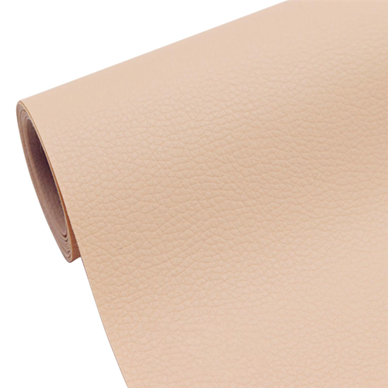Sul autoadeziv din piele ecologica (imitatie piele) 0.75 x 2.5m BEJ (cream deschis) cu textura