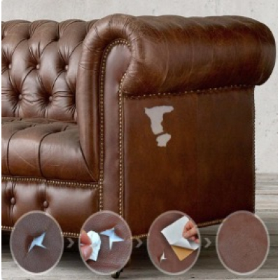 Sul autoadeziv din piele ecologica (imitatie piele) 0.75 x 2.5m BEJ  (cream deschis) cu textura