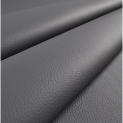 Sul autoadeziv din piele ecologica (imitatie piele) 75 CM x 250 CM GRI inchis cu textura