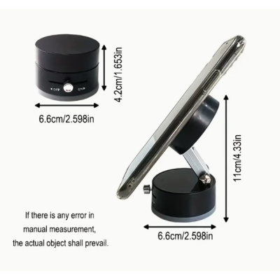 Suport auto magnetic pentru Telefon cu dubla utilizare acasa si masina rotund