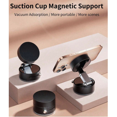 Suport auto magnetic pentru Telefon cu dubla utilizare acasa si masina rotund