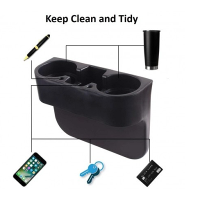 Suport auto multifunctional Car Valet  Negru