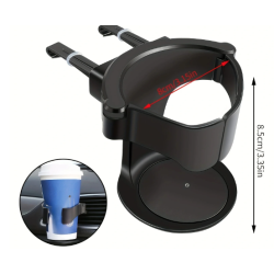 Suport auto pentru pahar cu prindere pe grila ventilatie