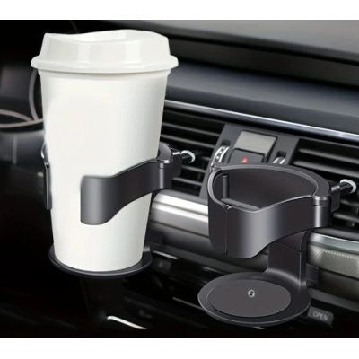Suport auto pentru pahar cu prindere pe grila ventilatie