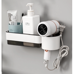 Suport autoadeziv pentru uscatorul de par ALB