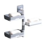 Suport baie pentru sapun cu 3 rafturi fixare prin lipire