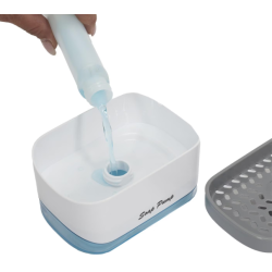 Suport burete vase cu rezervor sapun integrat 300 ml
