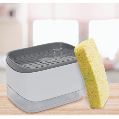 Suport burete vase cu rezervor sapun integrat 300 ml