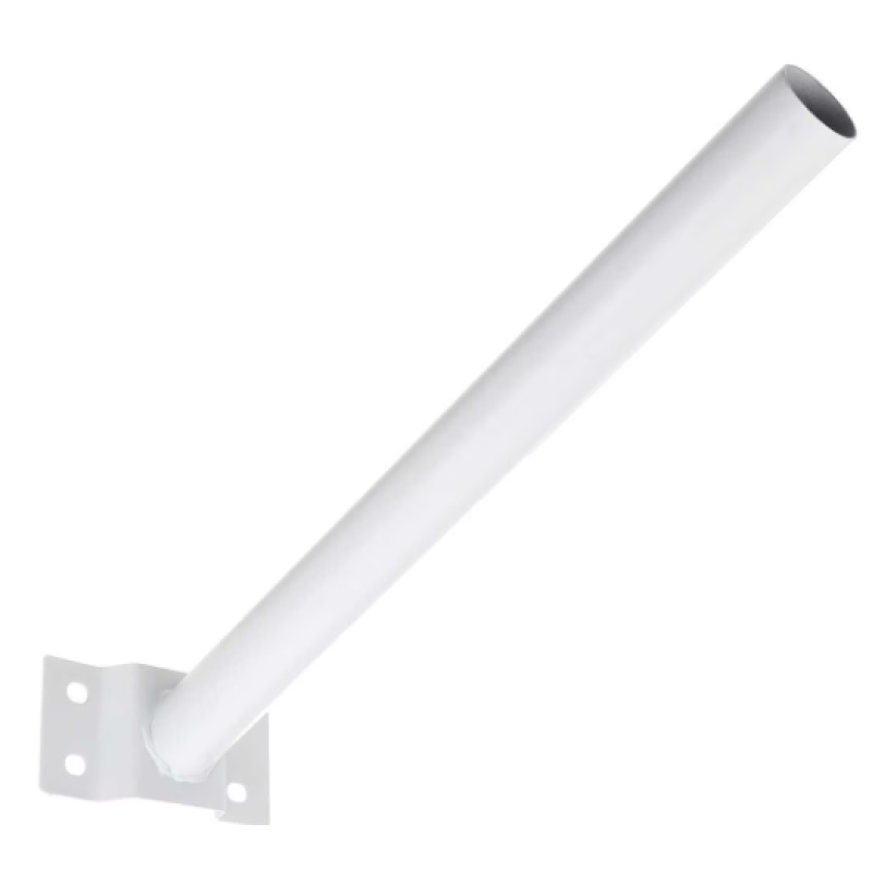 Suport consola / brat cu prindere pe perete / stalp pentru proiector solar stradal / lampa stradala ALB
