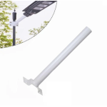 Suport consola / brat cu prindere pe perete / stalp pentru proiector solar stradal / lampa stradala ALB