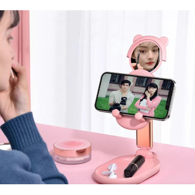 Suport de birou Q-Z72 pentru mobil cu Oglinda Pliabil