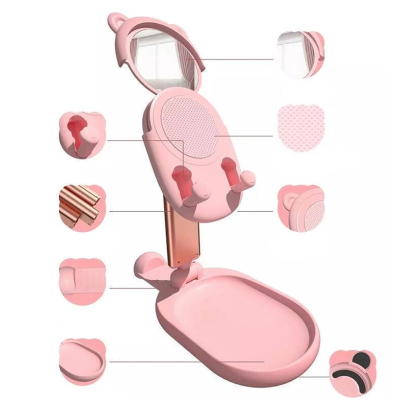 Suport de birou Q-Z72 pentru mobil cu Oglinda Pliabil