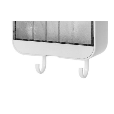 Suport de sapun portabil cu capac alb