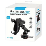 Suport de telefon auto cu ventuza RT 668 si rotire de 360